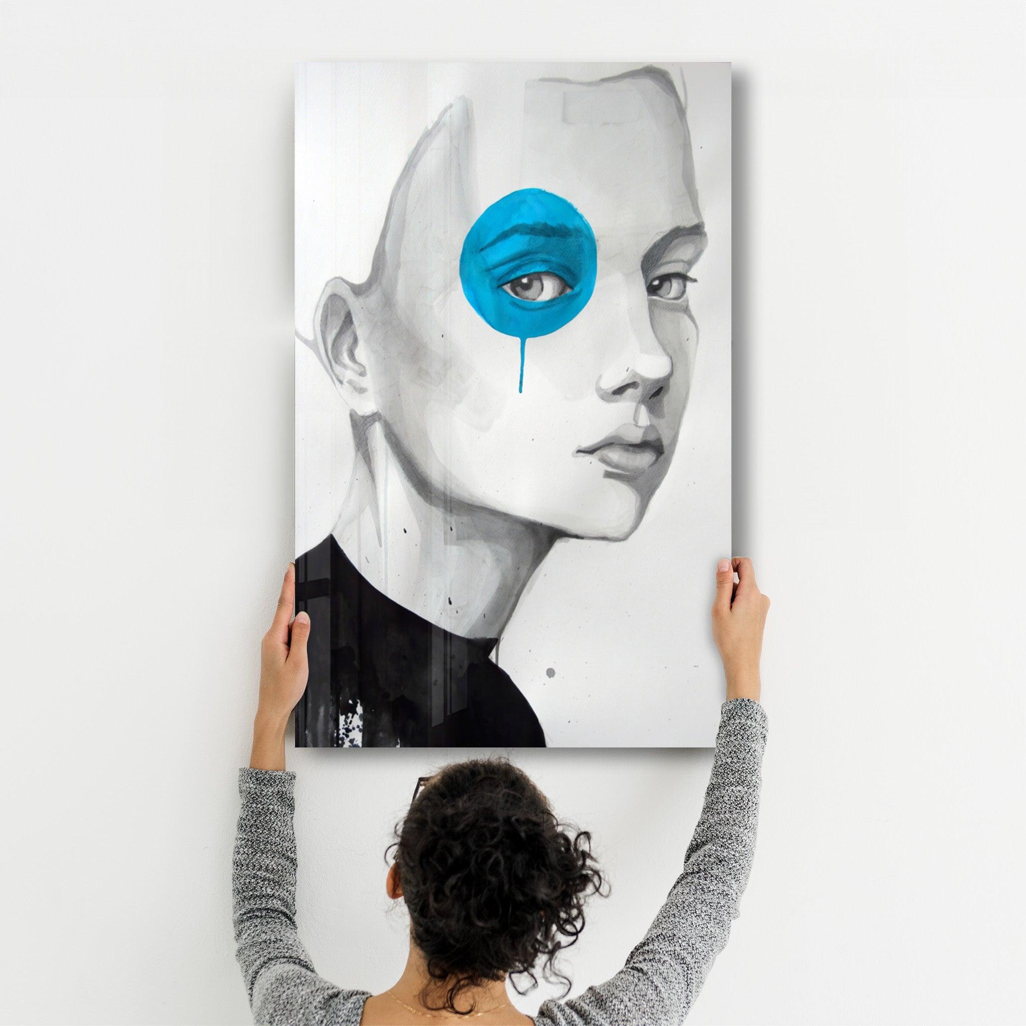 Blue Eye | Glass Wall Art - ArtDesigna Glass Printing Wall Art