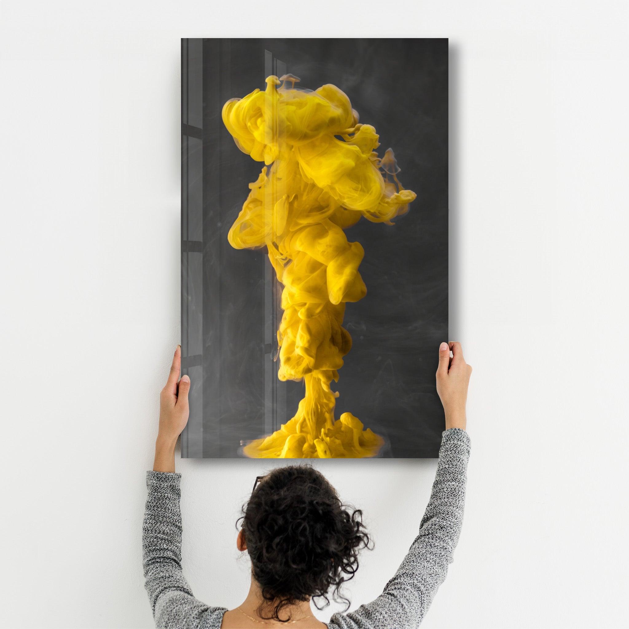 Yellow Fog | Glass Wall Art - ArtDesigna Glass Printing Wall Art