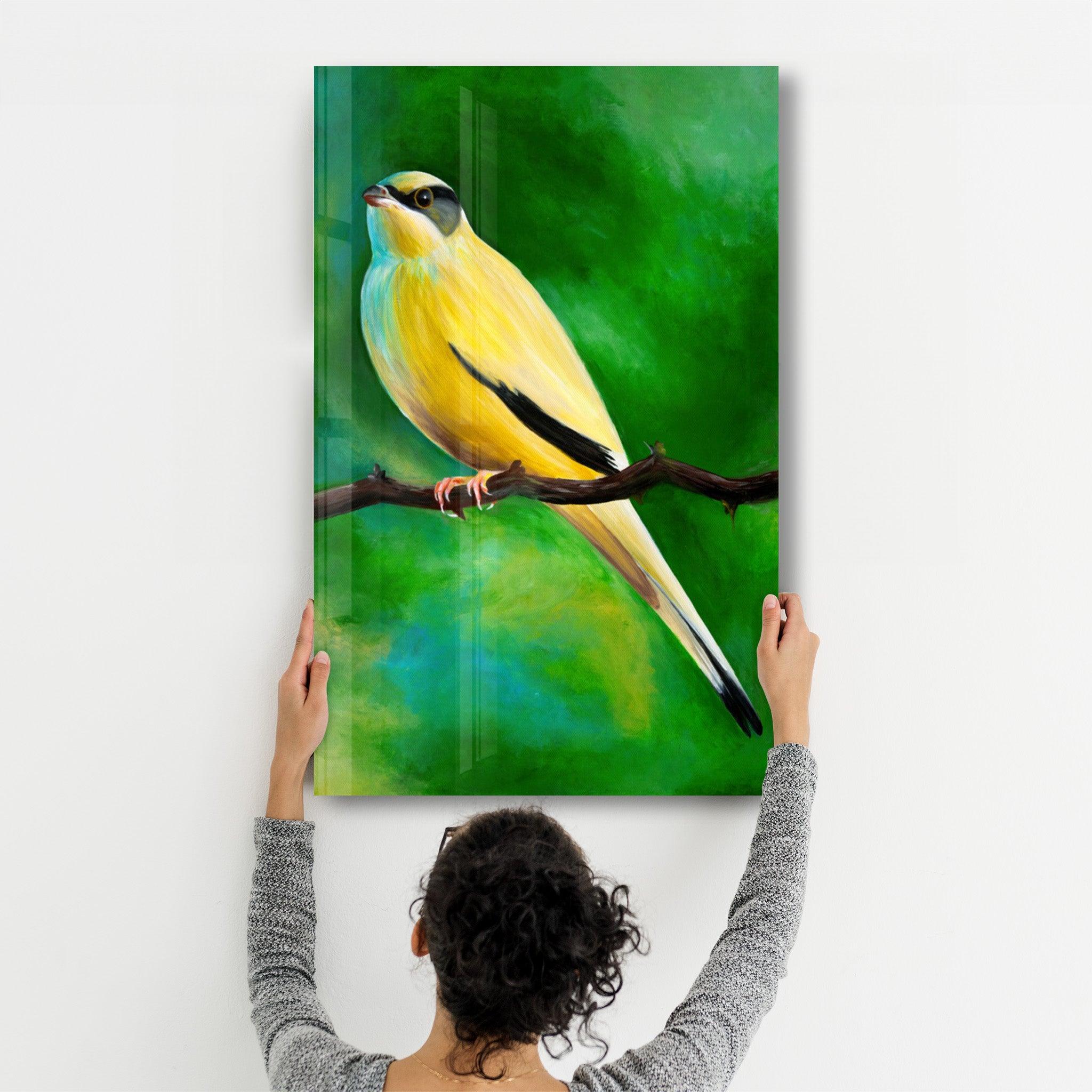 Canary | Glass Wall Art - Artdesigna