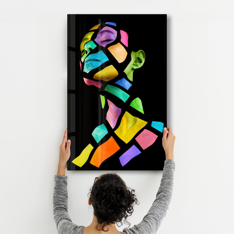 ・"ColourFace"・Glass Wall Art - ArtDesigna Glass Printing Wall Art