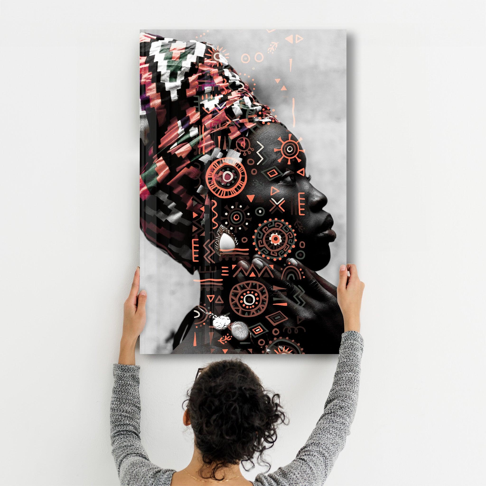 African Queen | Glass Wall Art - ArtDesigna Glass Printing Wall Art