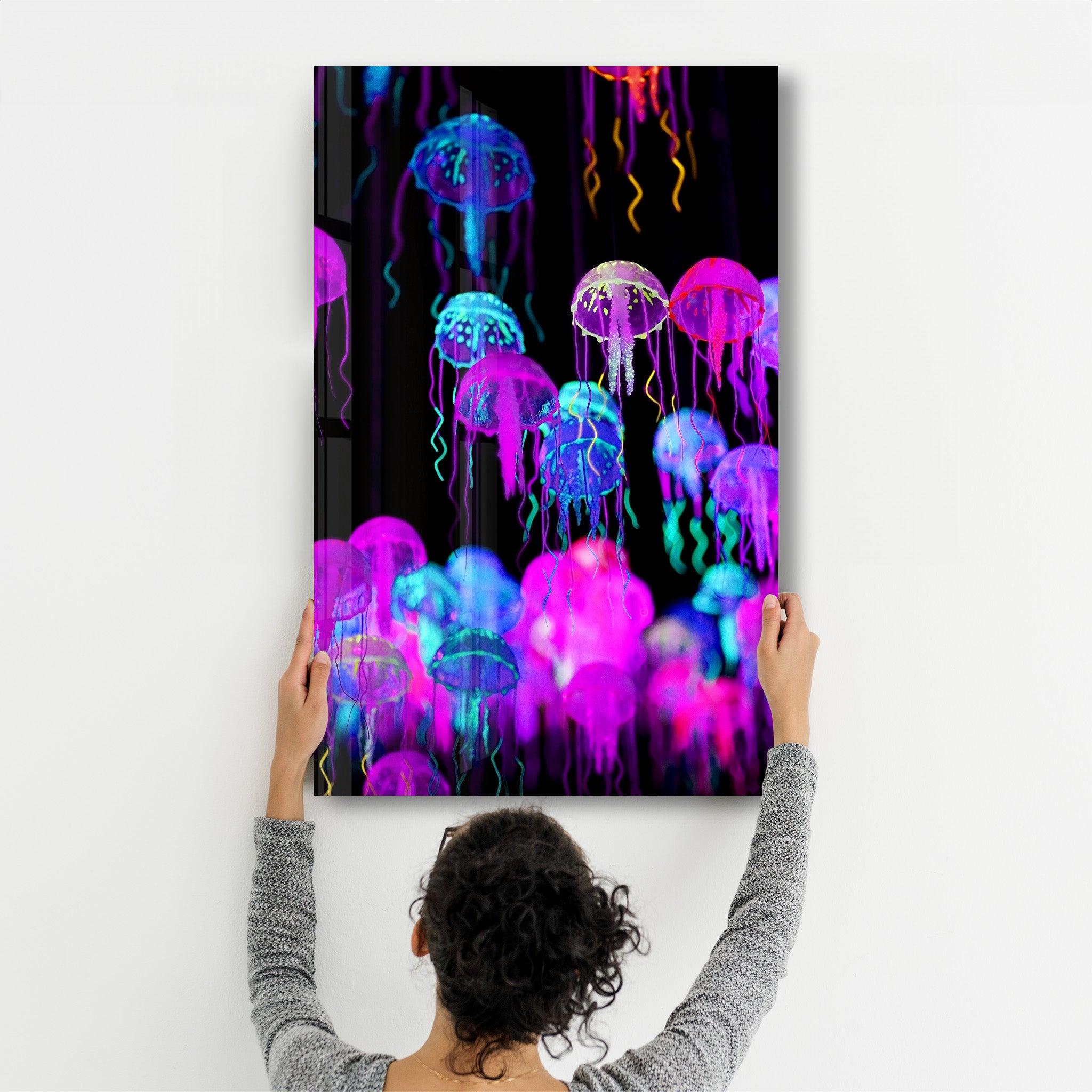 Jellyfish | Glass Wall Art – ArtDesigna Glass Printing Wall Art