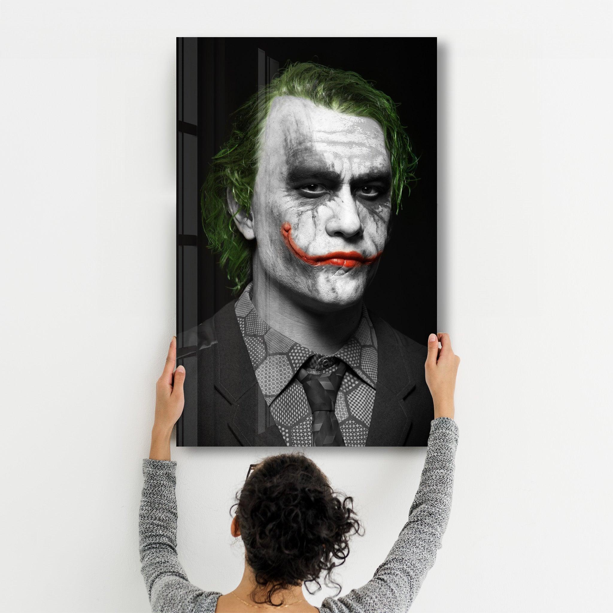 The Joker - Heath Ledger | Glass Wall Art - ArtDesigna Glass Printing Wall Art
