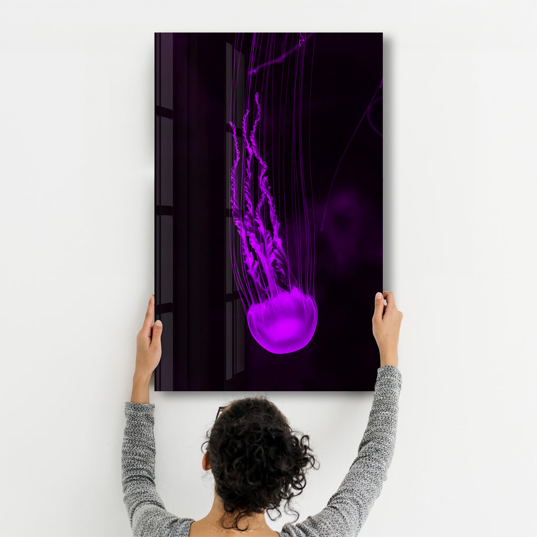 ・"Jellyfish"・Glass Wall Art - ArtDesigna Glass Printing Wall Art