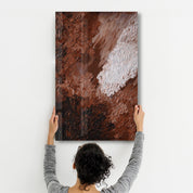 Brown Oil Painting | Designer's Collection Glass Wall Art - ArtDesigna Glass Printing Wall Art