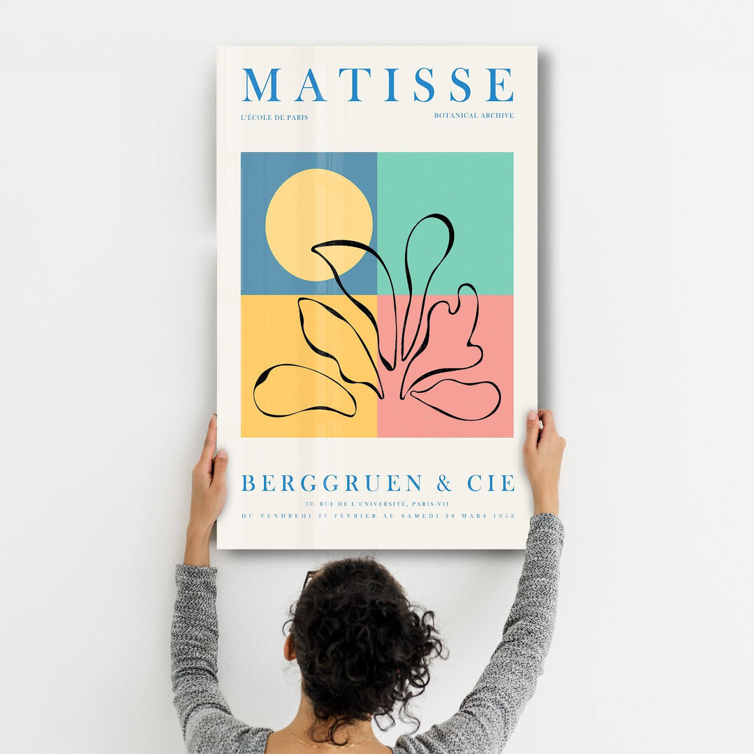 ・"H. Matisse Botanical Archive 1953"・Gallery Print Collection Glass Wall Art - ArtDesigna Glass Printing Wall Art