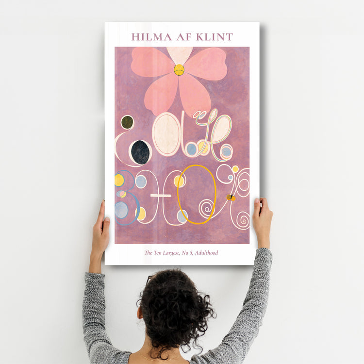 ・"The Ten Largest No,5 Adulthood- Hilma Af Klint"・Gallery Print Collection Glass Wall Art - ArtDesigna Glass Printing Wall Art