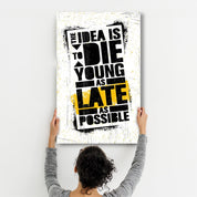 The Idea | Motivational Glass Wall Art - Artdesigna