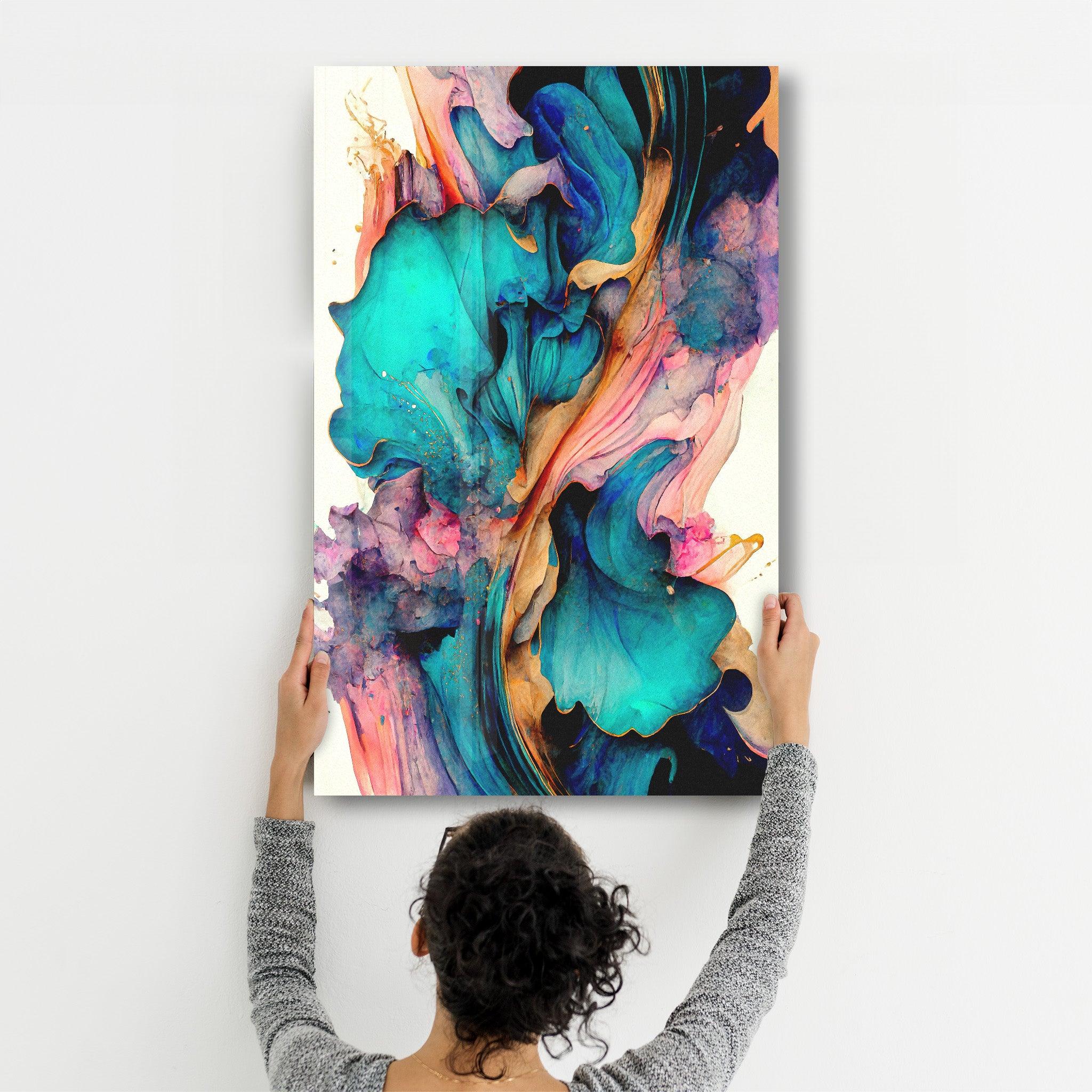 Colorwaves | Glass Wall Art - ArtDesigna Glass Printing Wall Art