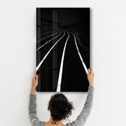 Road at Night | Designers Collection Glass Wall Art - ArtDesigna Glass Printing Wall Art