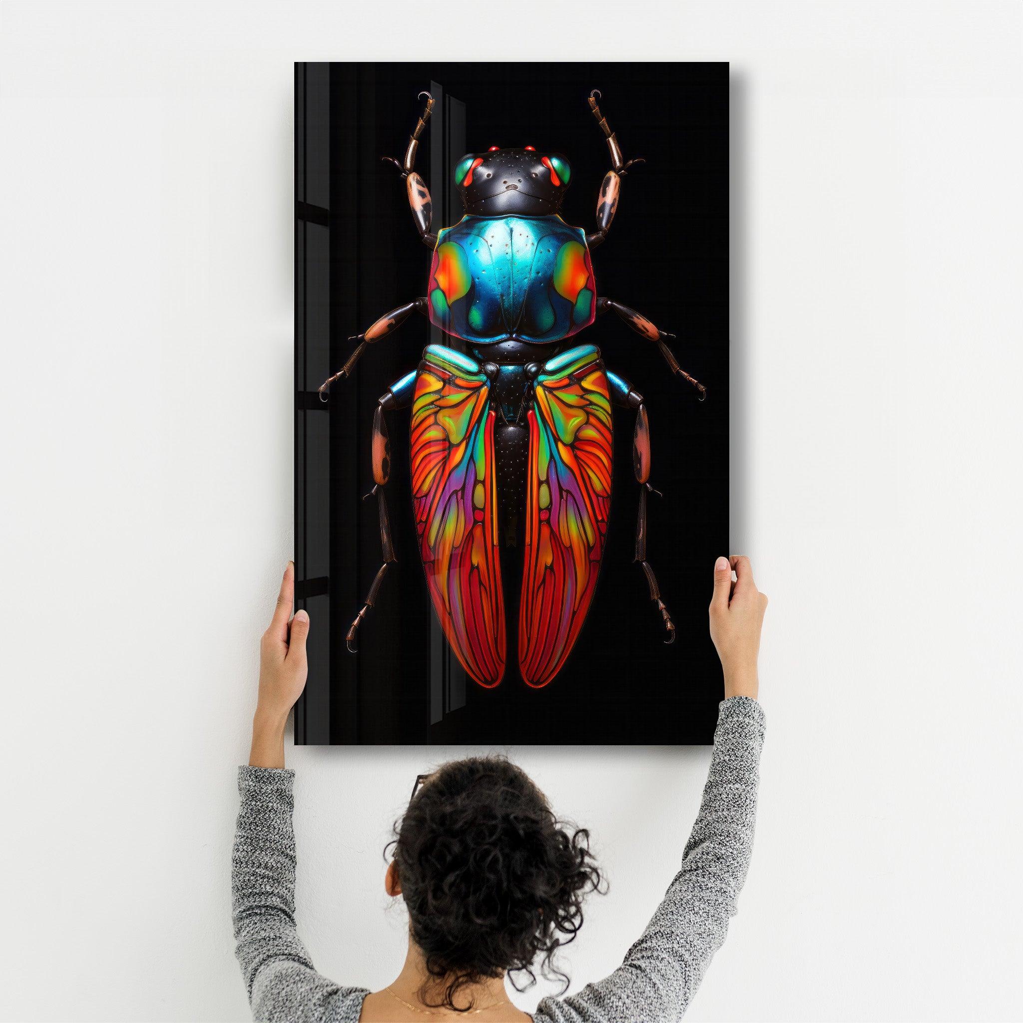 Mystic Bug | Designers Collection Glass Wall Art - ArtDesigna Glass Printing Wall Art