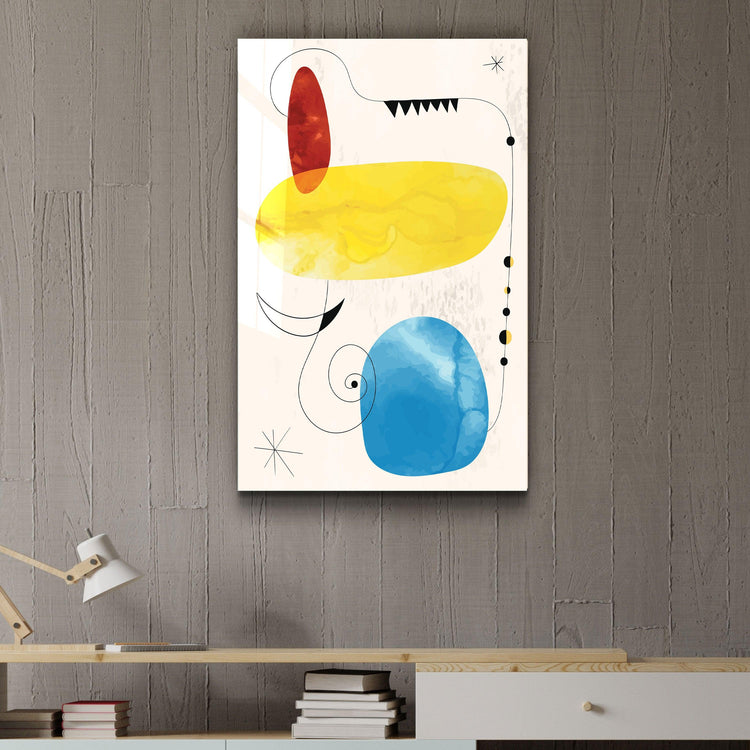 Colorful Modern Shapes 2 | Glass Wall Art - ArtDesigna Glass Printing Wall Art