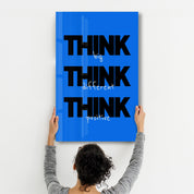 Think Big | Motivational Glass Wall Art - Artdesigna