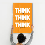 Think Big | Motivational Glass Wall Art - Artdesigna