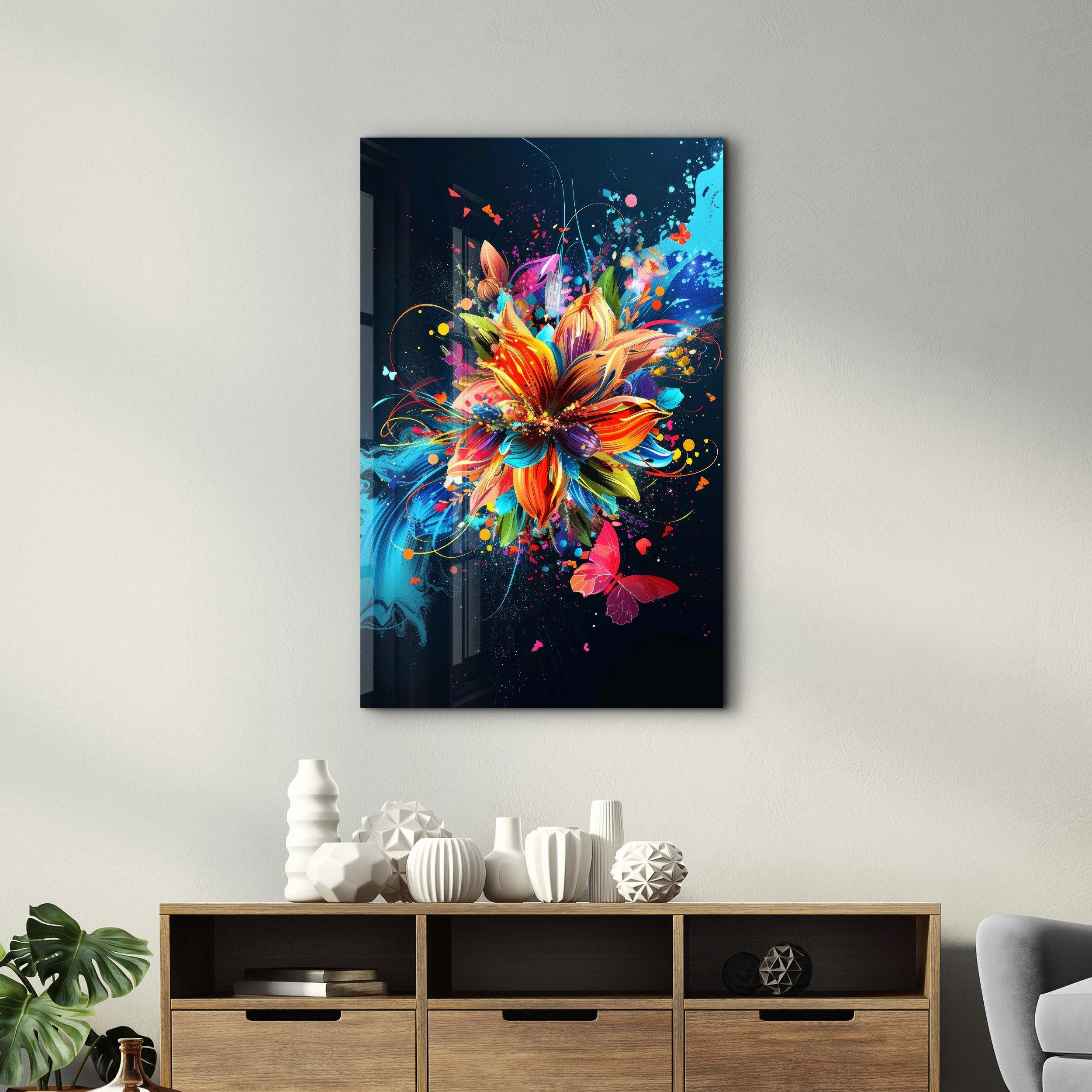 Spring Flowers - Glass Wall Art - ArtDesigna Glass Printing Wall Art