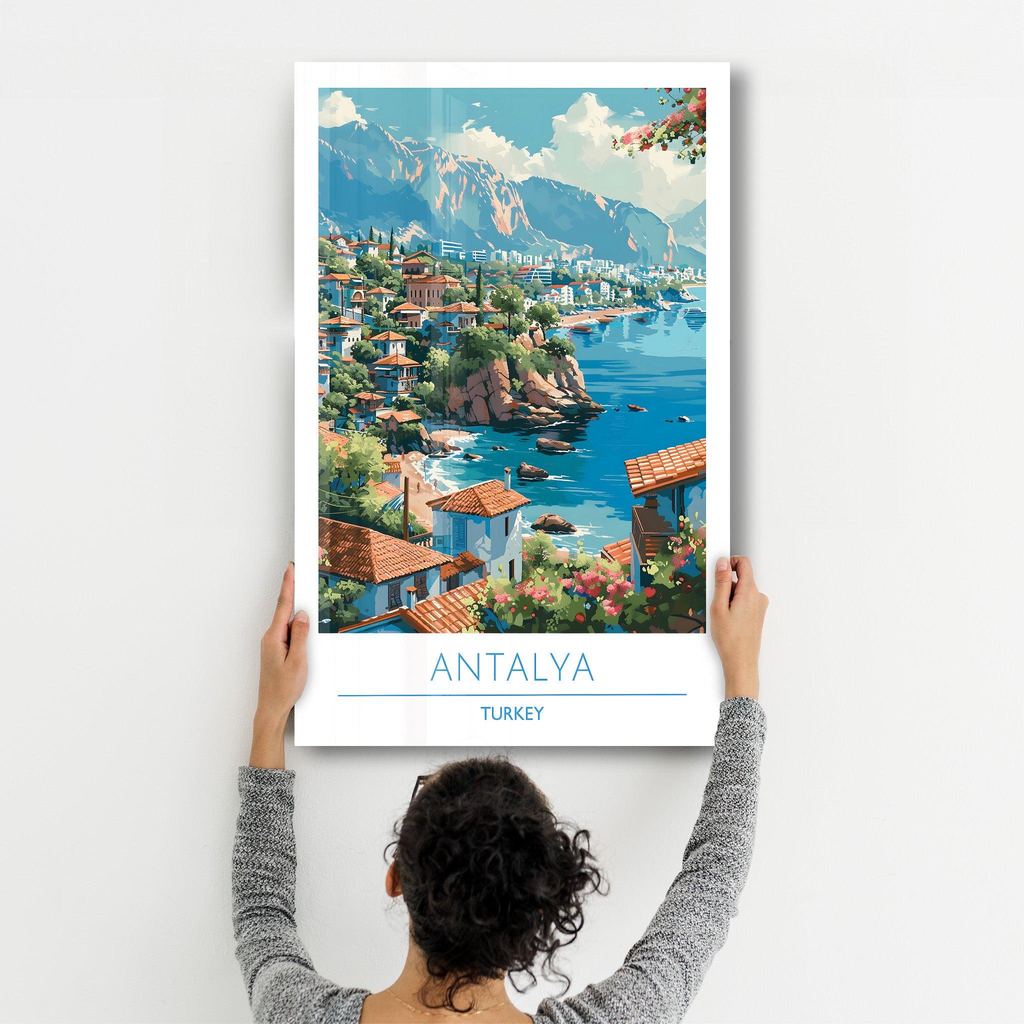 Antalya Turkey-Travel Posters | Glass Wall Art - ArtDesigna Glass Printing Wall Art