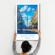 Buenos Aires Argentina-Travel Posters | Glass Wall Art - ArtDesigna Glass Printing Wall Art