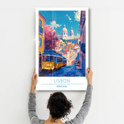 Lisbon Portugal-Travel Posters | Glass Wall Art - ArtDesigna Glass Printing Wall Art