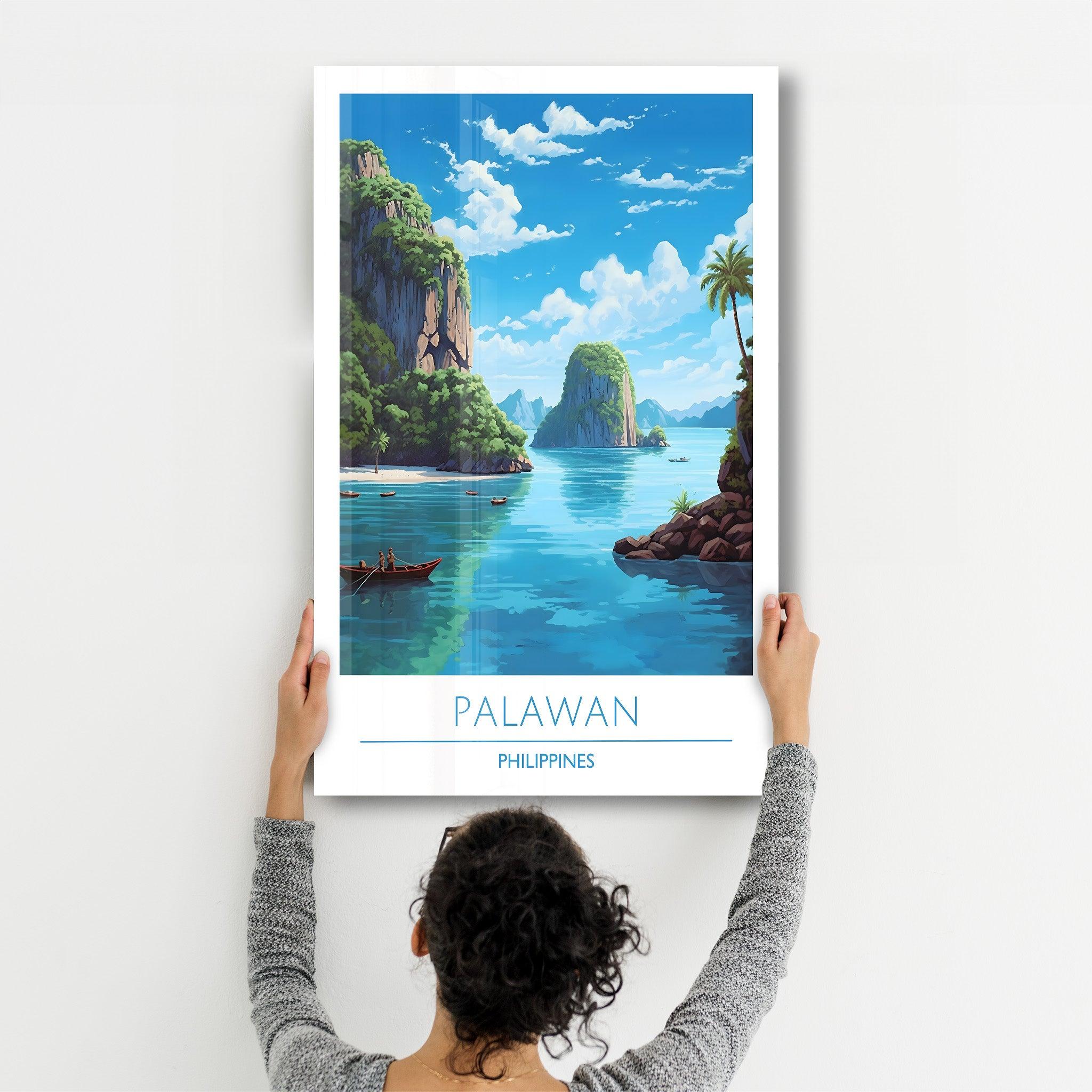 Palawan Philippines-Travel Posters | Glass Wall Art - ArtDesigna Glass Printing Wall Art