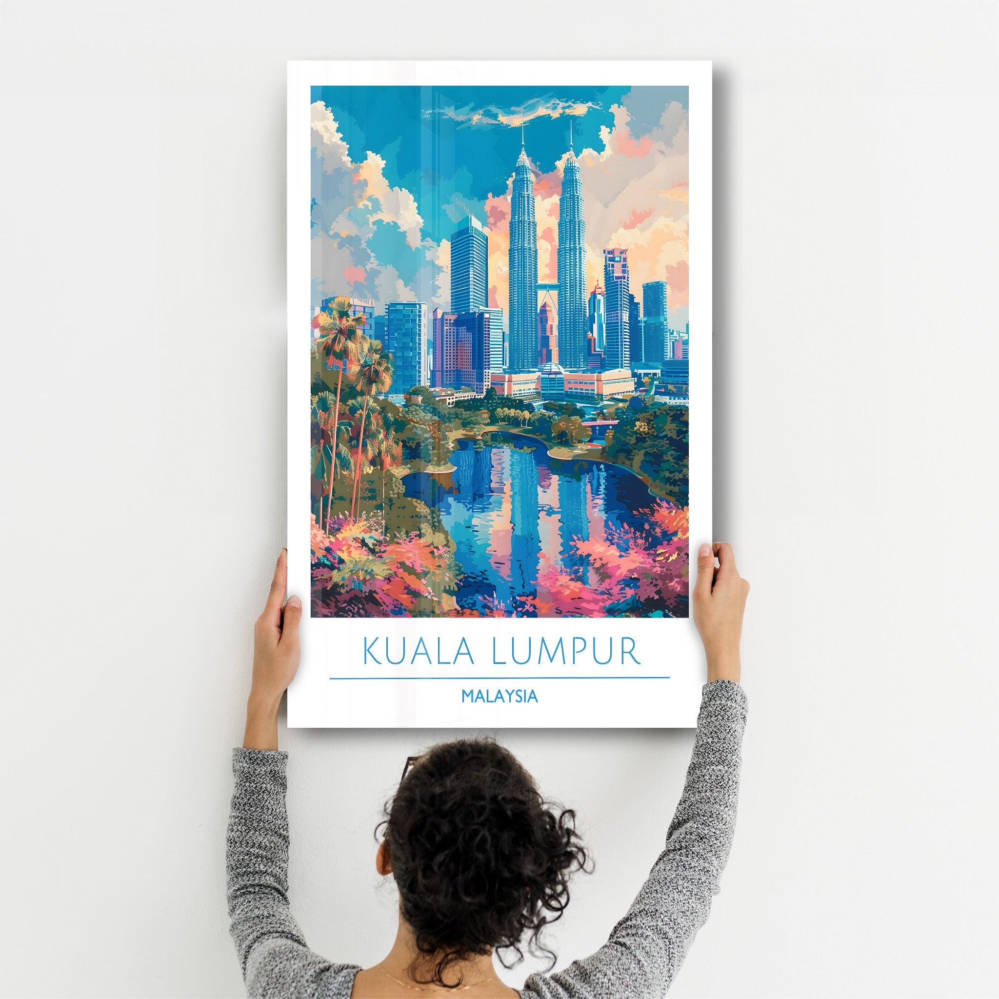 Kuala Lumpur Malaysia-Travel Posters | Glass Wall Art - ArtDesigna Glass Printing Wall Art