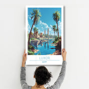 Luxor Egypt-Travel Posters | Glass Wall Art - ArtDesigna Glass Printing Wall Art