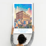 Acropolis-Athens Greece-Travel Posters | Glass Wall Art