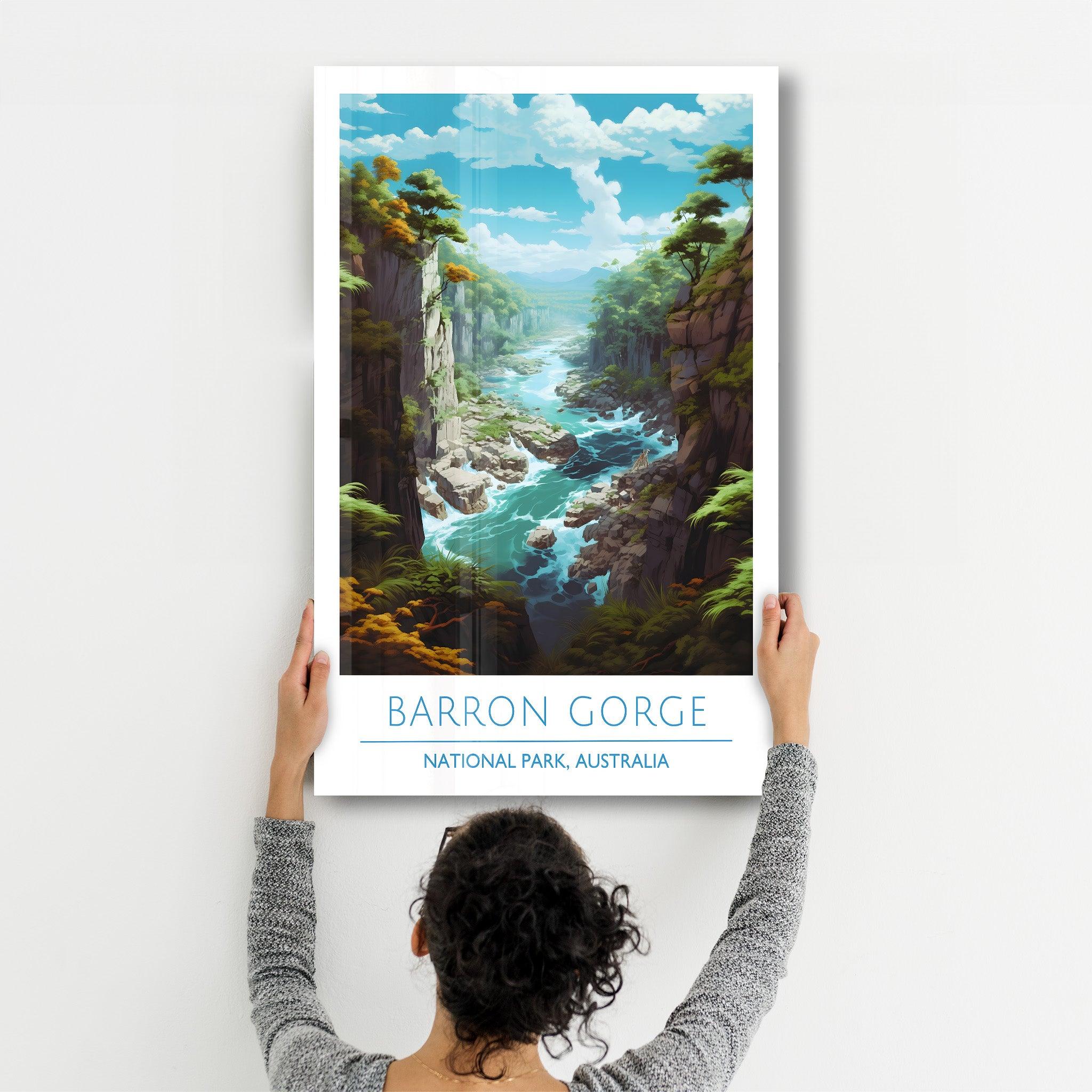 Barron Gorge-National Park Australia-Travel Posters | Glass Wall Art - ArtDesigna Glass Printing Wall Art