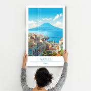 Naples Italy-Travel Posters | Glass Wall Art - ArtDesigna Glass Printing Wall Art