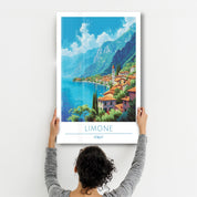 Limone Italy-Travel Posters | Glass Wall Art - ArtDesigna Glass Printing Wall Art