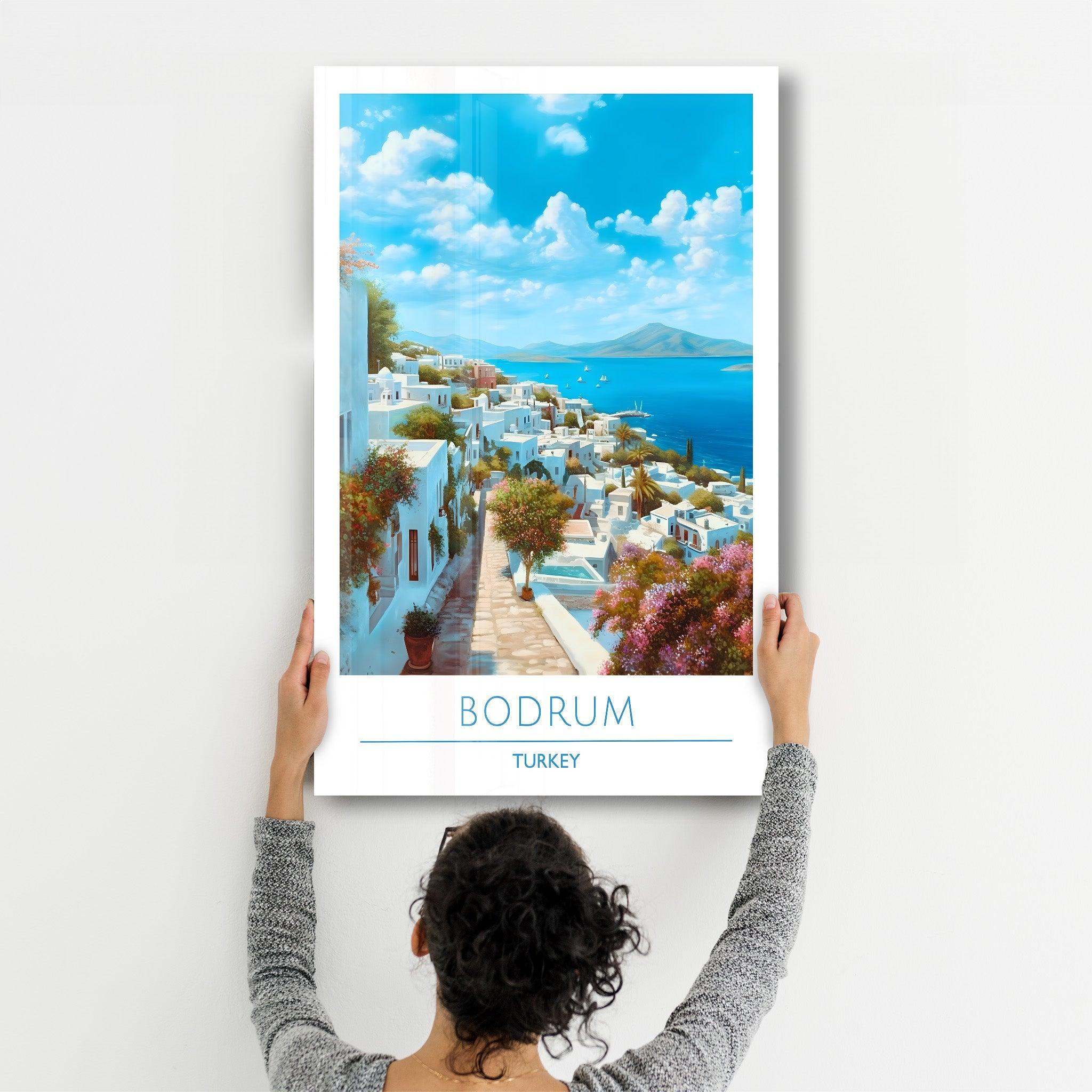 Bodrum Turkey-Travel Posters | Glass Wall Art - ArtDesigna Glass Printing Wall Art