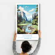 Yosemite-California USA-Travel Posters | Glass Wall Art