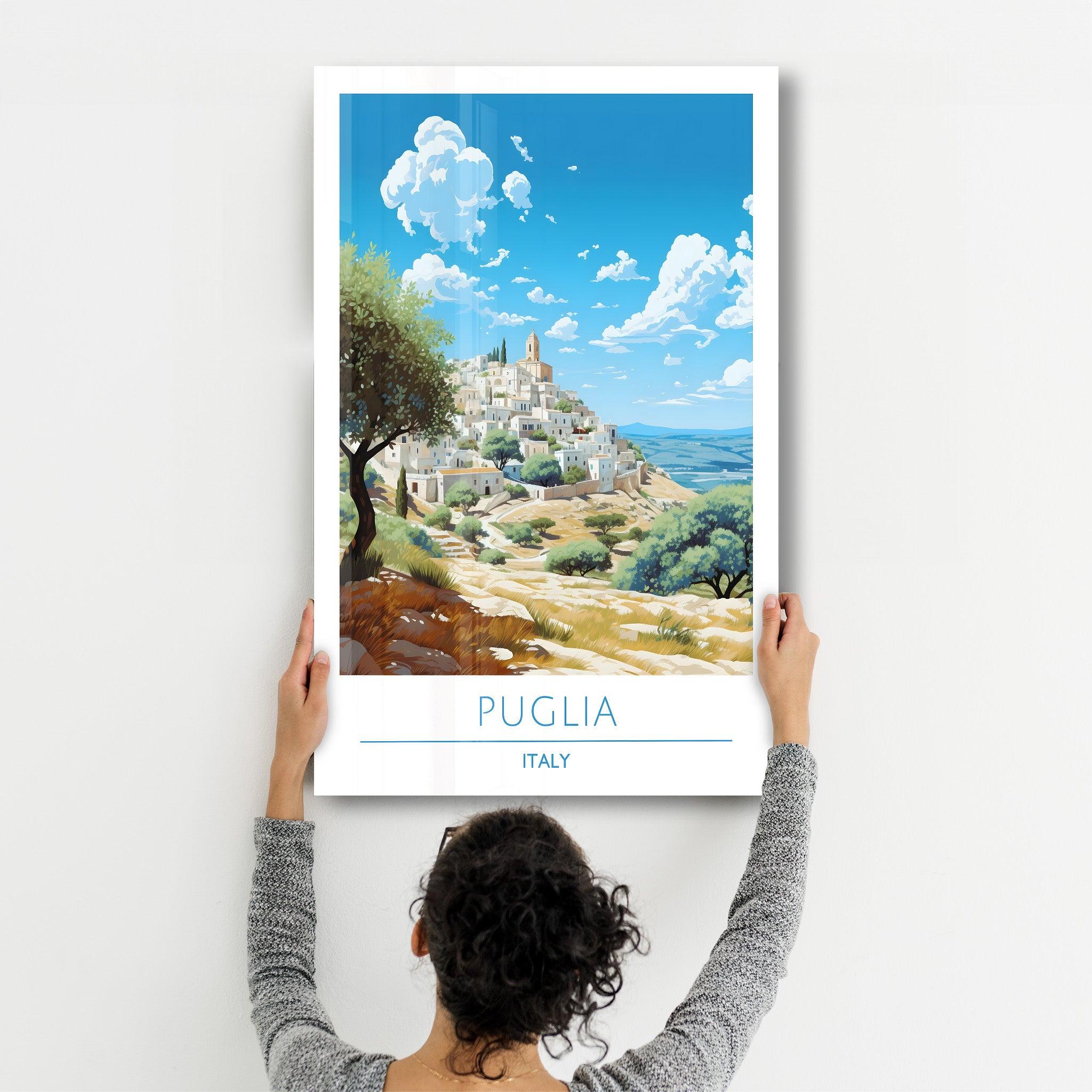 Puglia Italy-Travel Posters | Glass Wall Art - ArtDesigna Glass Printing Wall Art