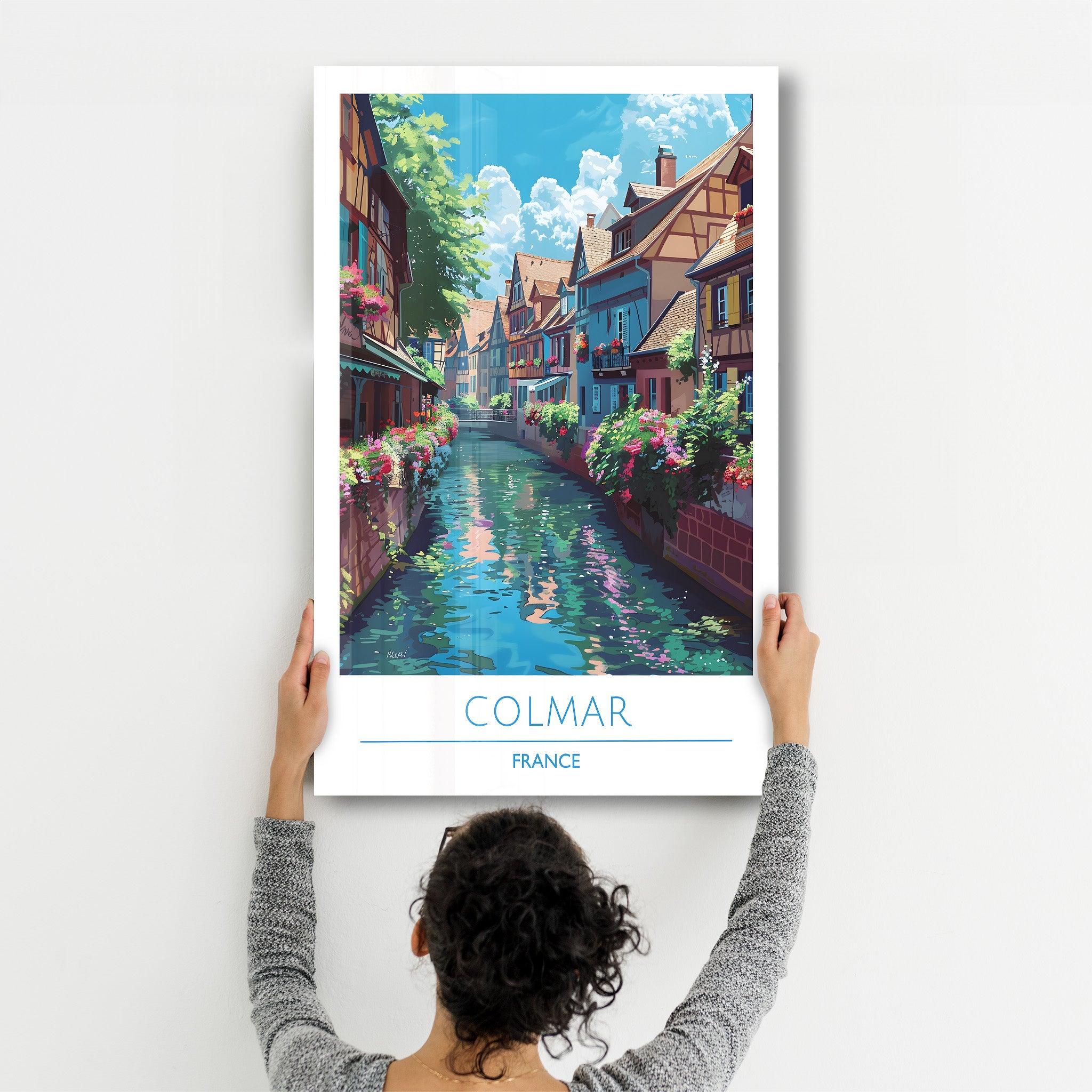 Colmar France-Travel Posters | Glass Wall Art - ArtDesigna Glass Printing Wall Art