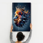 King Leo - Glass Wall Art