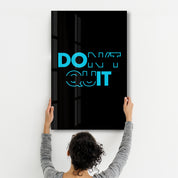 Don't Quit and Do It V2 | Motivational Glass Wall Art - Artdesigna