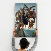 Michelangelo Buonarroti's The Torment of Saint Anthony (c. 1487–1488) | Glass Wall Art - ArtDesigna Glass Printing Wall Art