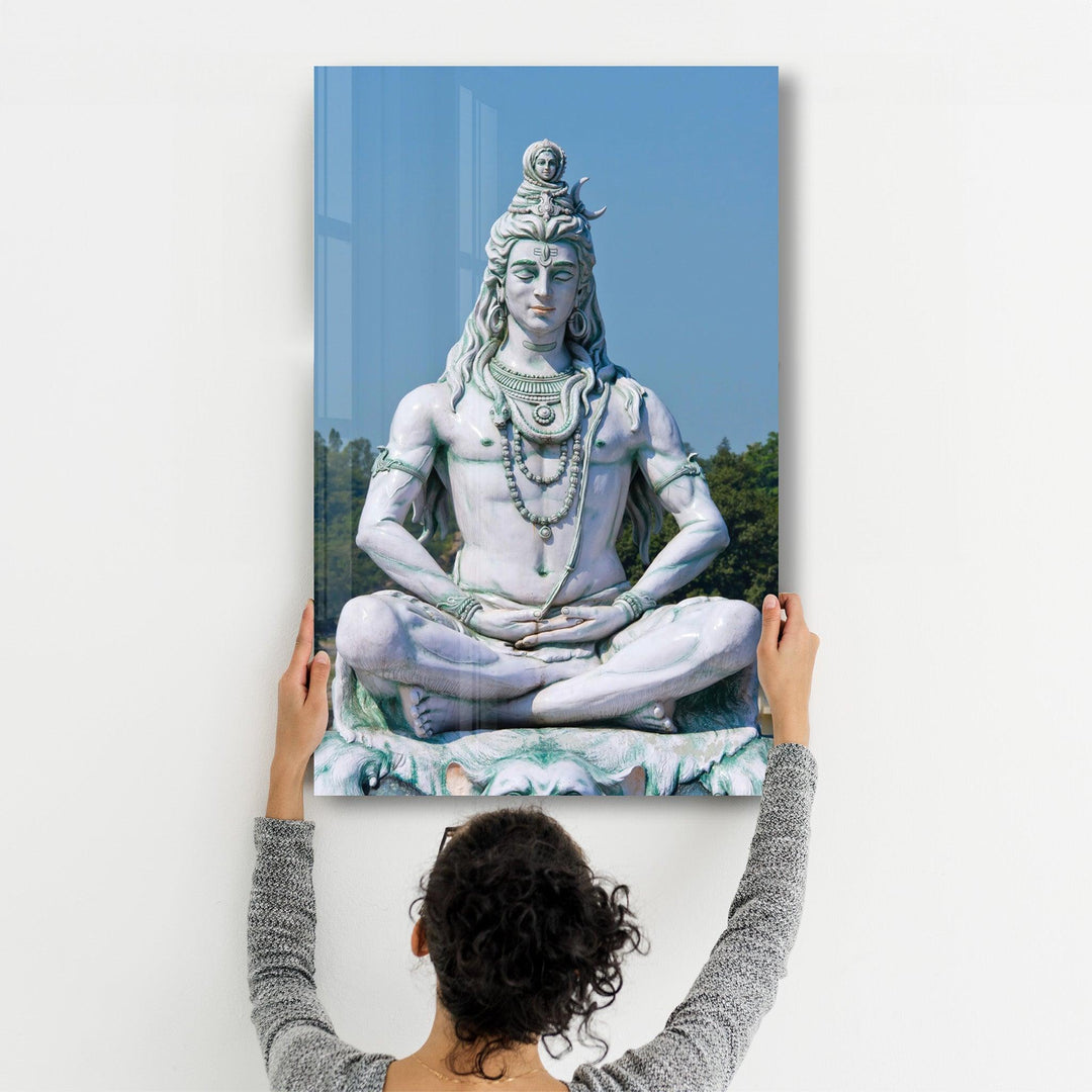 ・"Shiva Sculpture"・Glass Wall Art - ArtDesigna Glass Printing Wall Art