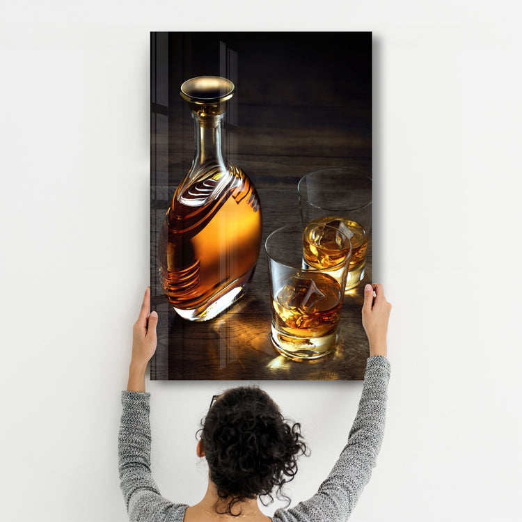 ・"The Whiskey"・Glass Wall Art - ArtDesigna Glass Printing Wall Art