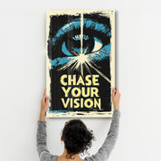 Chase Your Vision 2 - Motivational Glass Wall Art