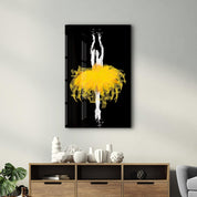 Abstract Ballerina | Glass Wall Art - ArtDesigna Glass Printing Wall Art