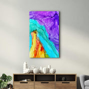 Colorful Marble | Glass Wall Art - ArtDesigna Glass Printing Wall Art