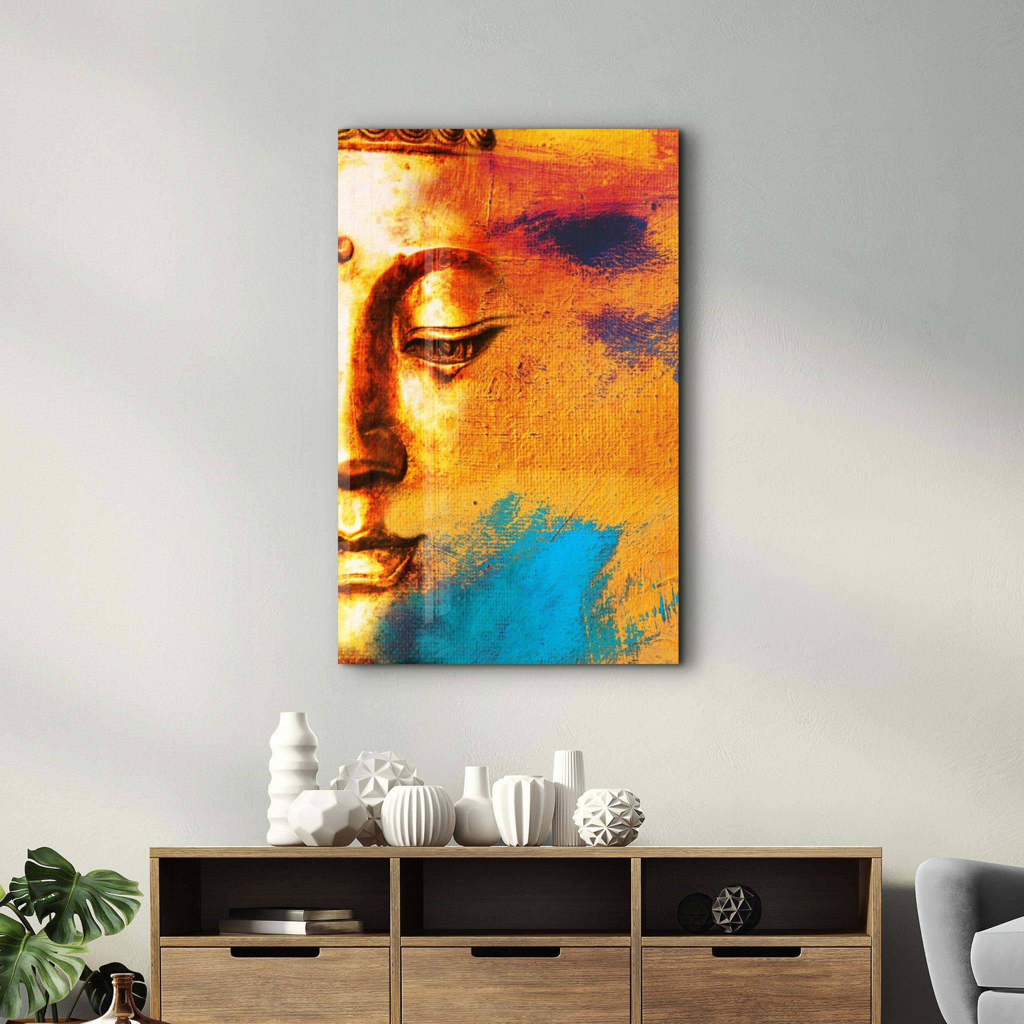 Buddha Portrait | Glass Wall Art - ArtDesigna Glass Printing Wall Art