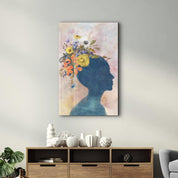 Abstract Women and Flowers | Glass Wall Art - ArtDesigna Glass Printing Wall Art