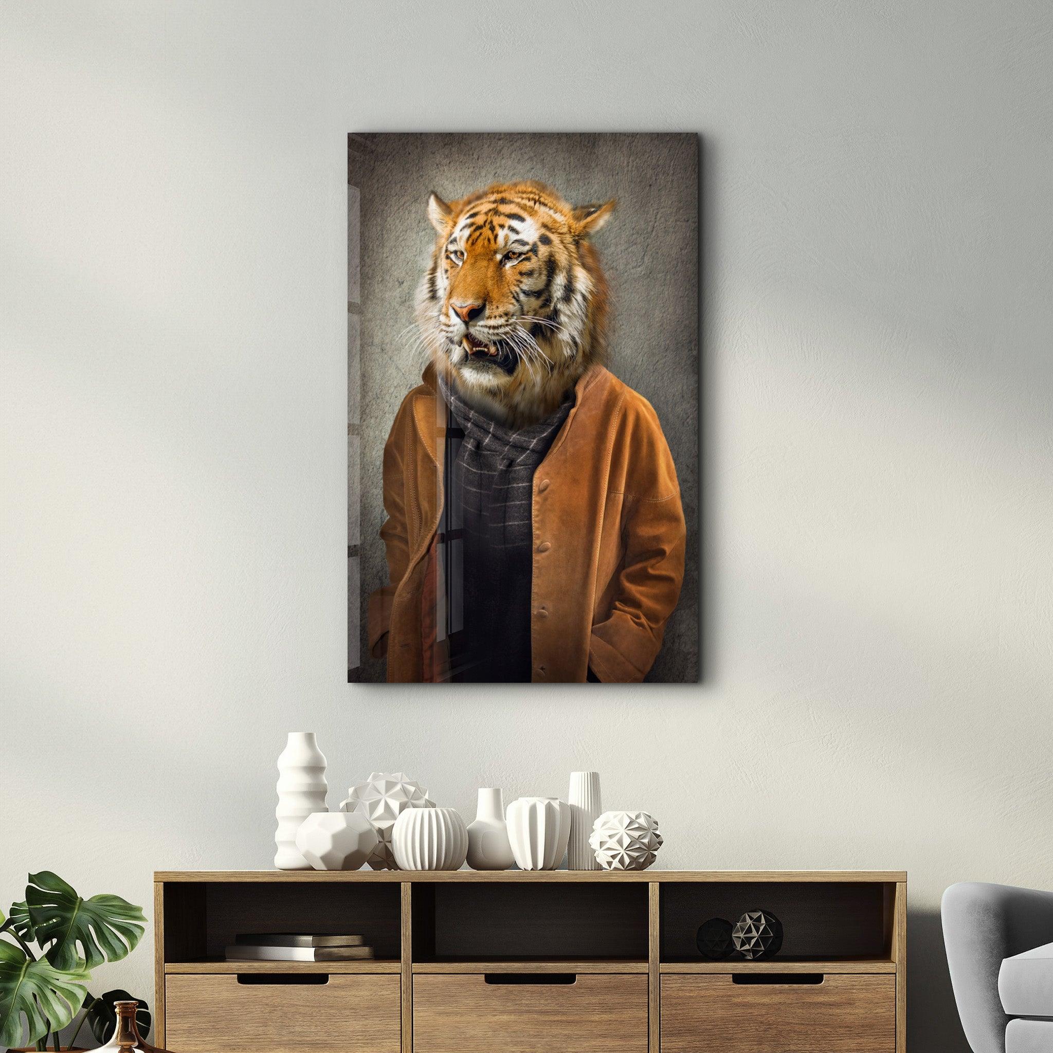 Tiger Head | Glass Wall Art - ArtDesigna Glass Printing Wall Art