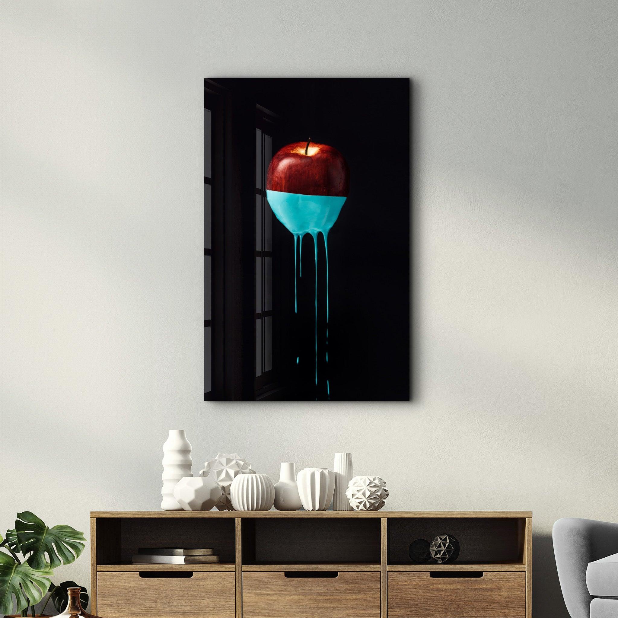 Abstract Apple | Glass Wall Art - ArtDesigna Glass Printing Wall Art