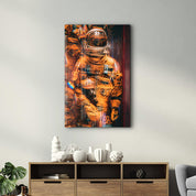 Blurry Astronaut | Designer's Collection Glass Wall Art - ArtDesigna Glass Printing Wall Art