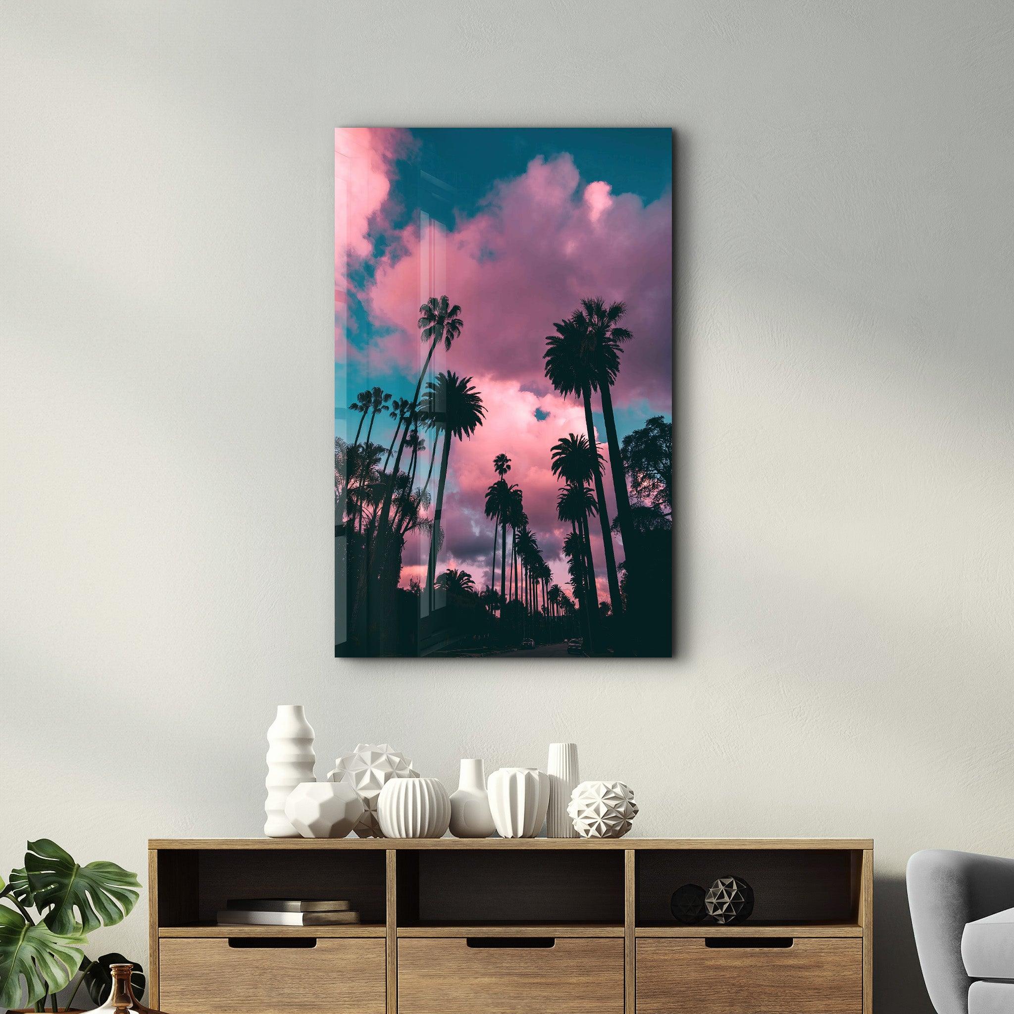 Pink Sky | Designer's Collection Glass Wall Art - ArtDesigna Glass Printing Wall Art