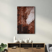 Brown Oil Painting | Designer's Collection Glass Wall Art - ArtDesigna Glass Printing Wall Art