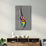 Lines and Face | Designer's Collection Glass Wall Art - ArtDesigna Glass Printing Wall Art