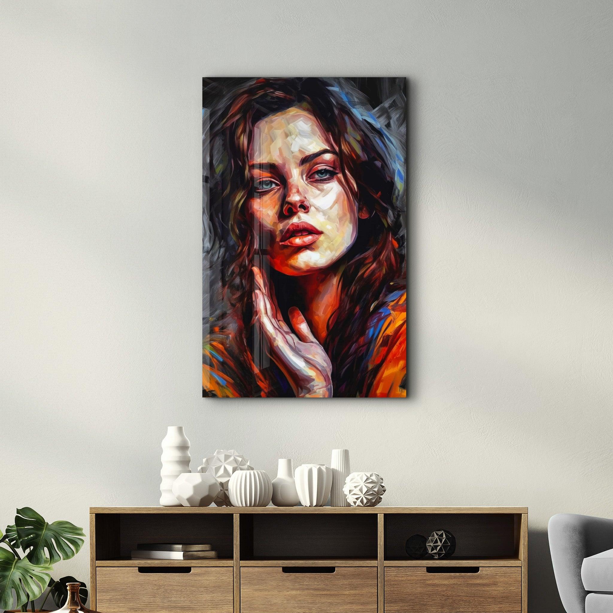 Beauty Oil Painting V2 | Designers Collection Glass Wall Art - Artdesigna